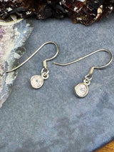 Rose Quartz Silver Drop Earring - “I radiate love, beauty, confidence and grace”.