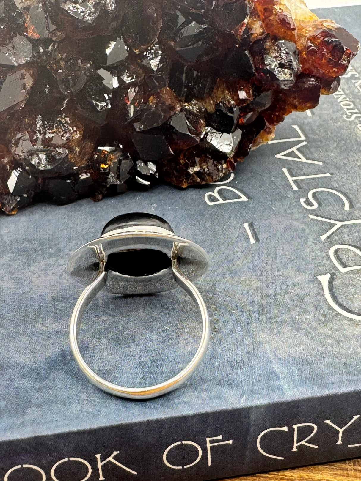 Black Onyx Silver Ring Size 8 - "I am focused and can do anything I set my mind to."