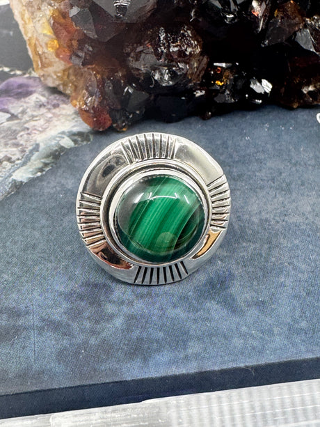 Malachite Silver Ring on Sale at Inspired By 3 Australia