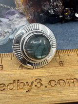 Labradorite Silver Ring Size 8 -  “I welcome change and transformation into my life”.