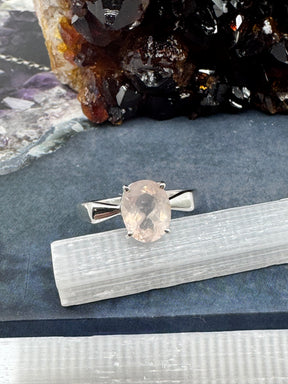 Rose Quartz Silver Ring on Sale at Inspired By 3 Australia
