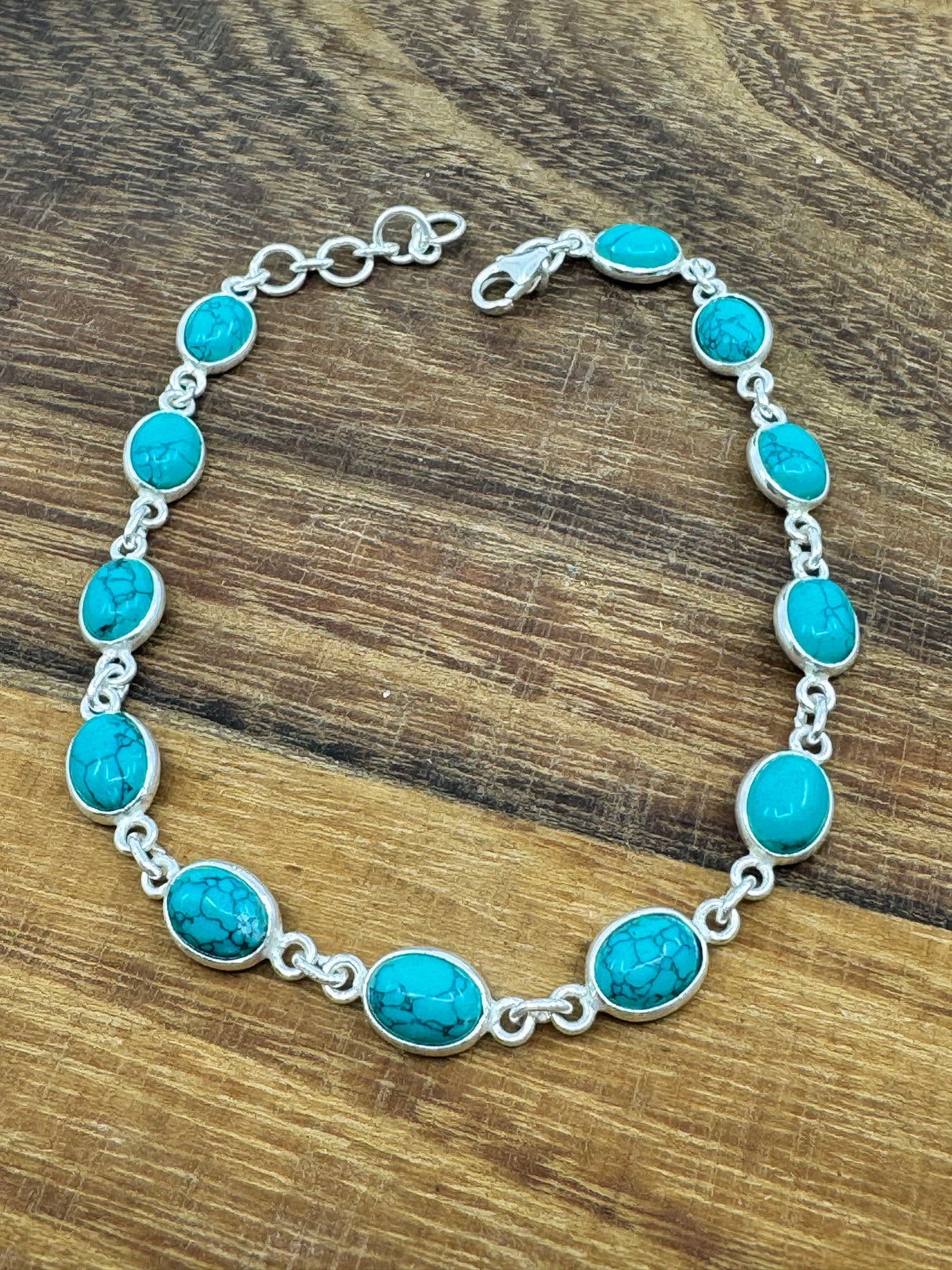 Turquoise Silver Bracelet on sale at Inspired By 3 Australia