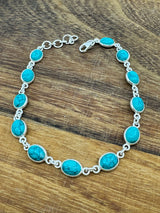 Turquoise Silver Bracelet on sale at Inspired By 3 Australia