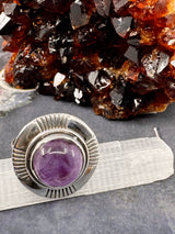 Amethyst Silver Ring Size 11  - “I trust my intuition and allow it to guide me each day”