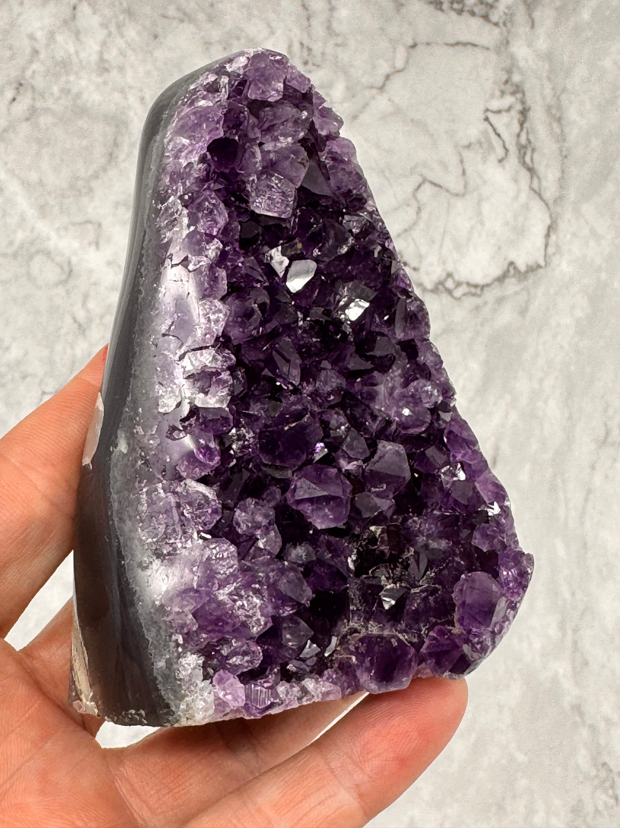 Amethyst Cluster 450g - “I trust my intuition and allow it to guide me each day”
