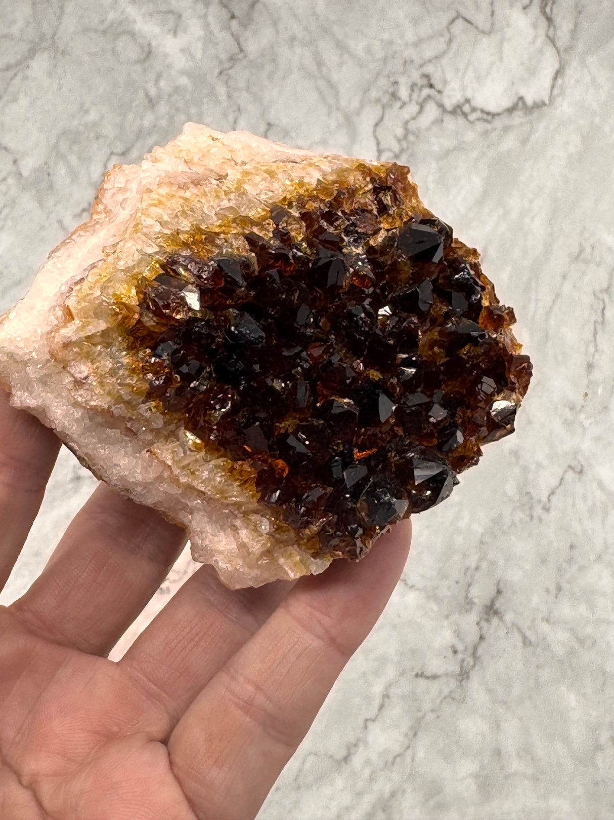 Citrine Cluster 353g - “I am successful in all areas of life”.