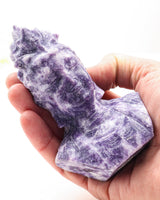 Lepidolite Kuan Yin Carving 404g – The Goddess of Compassion | Peace & Emotional Healing