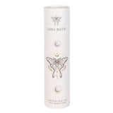 Luna Moth Glass Water Bottle with Clear Quartz Crystal – 500ml