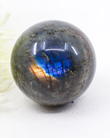 Labradorite Crystal Sphere 303g – Genuine Madagascan Labradorite with Spectacular Blue & Gold Flash