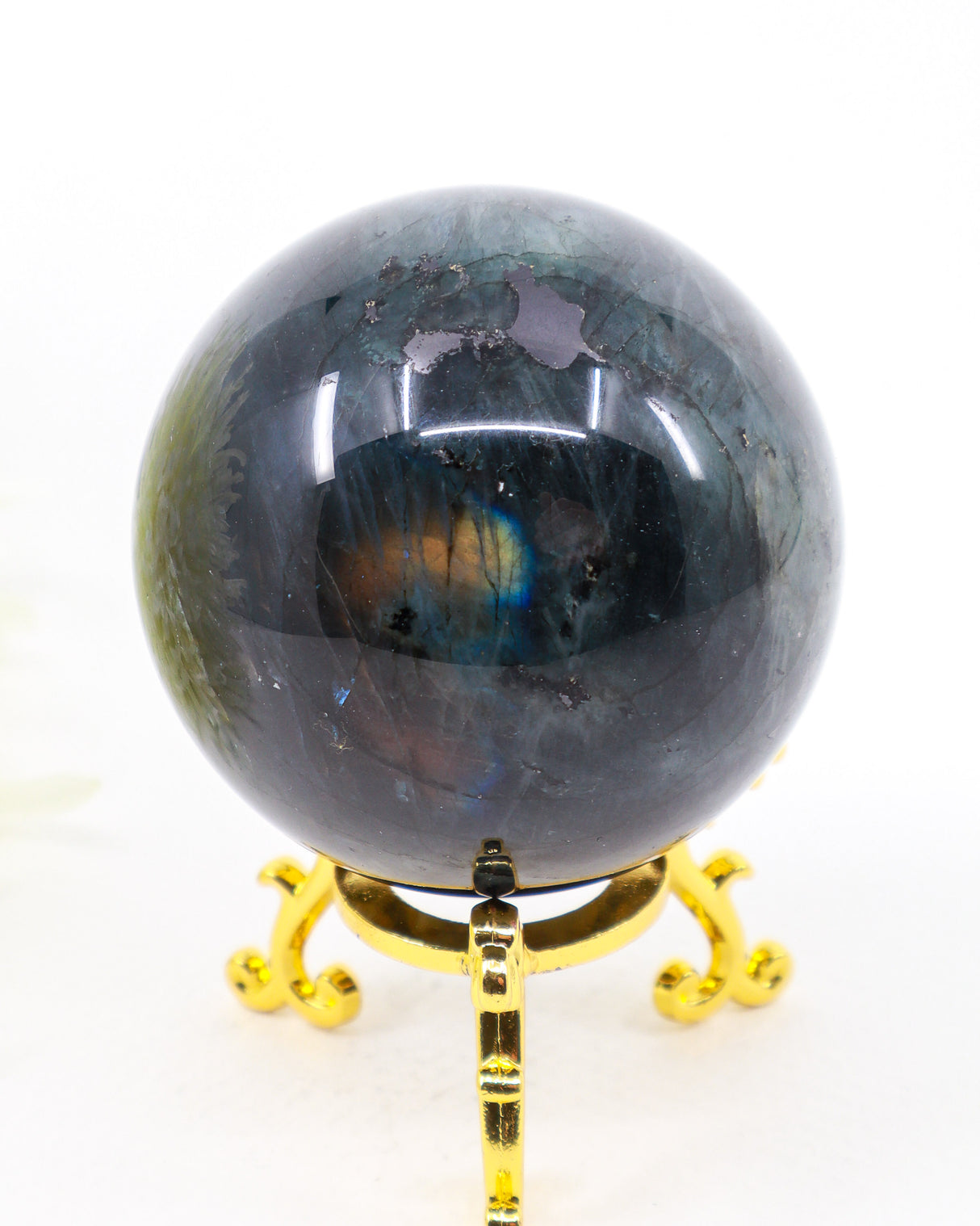Labradorite Crystal Sphere 320g | Genuine Madagascan Labradorite