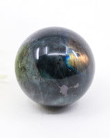 Labradorite Crystal Sphere 320g – Genuine Madagascan Labradorite with Blue & Golden Flash