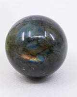 Labradorite Crystal Sphere 253g – Genuine Madagascan Labradorite with Blue, Aqua & Golden Flash