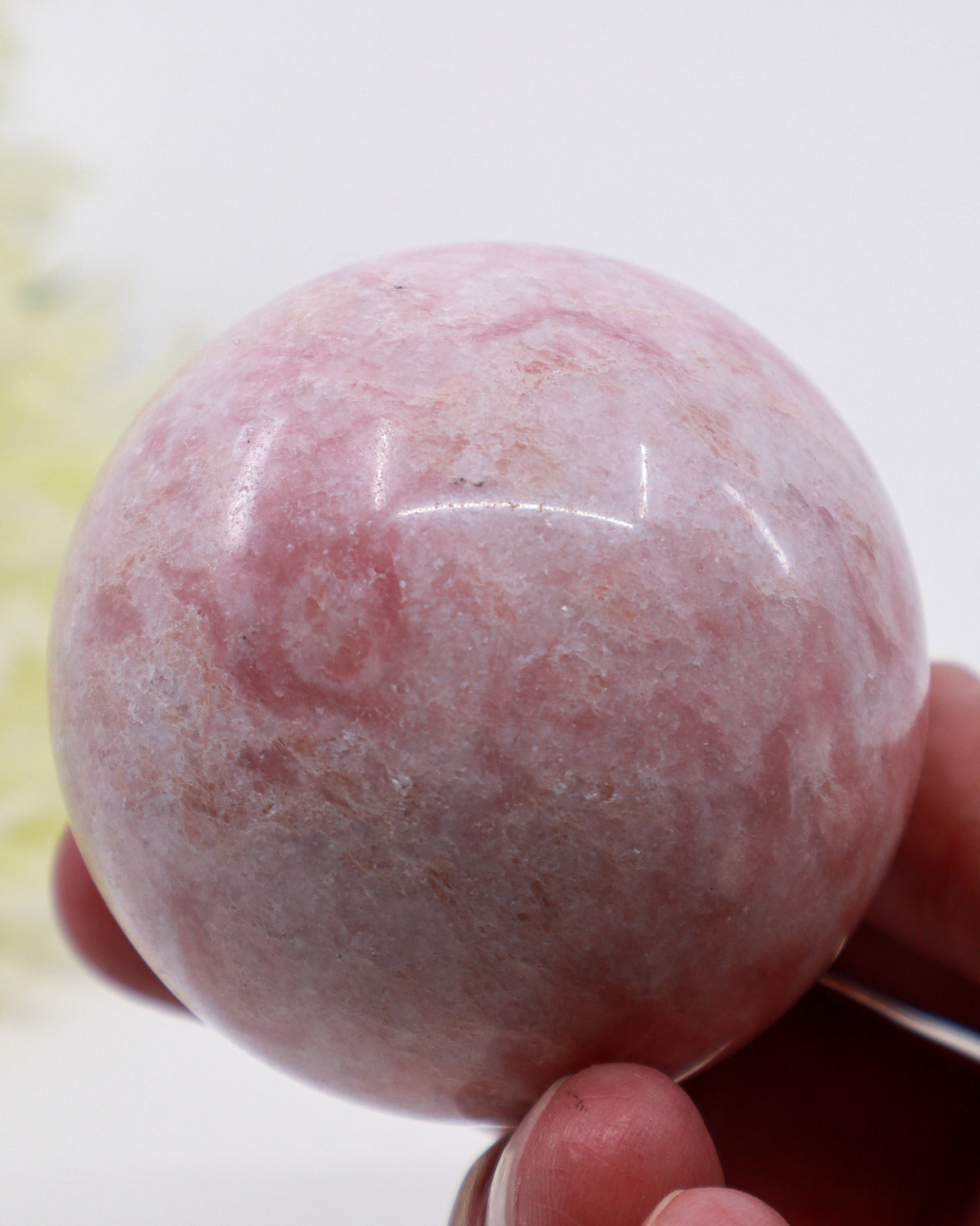 Pink Opal Sphere 313g | Genuine Crystal of Emotional Healing & Inner Peace