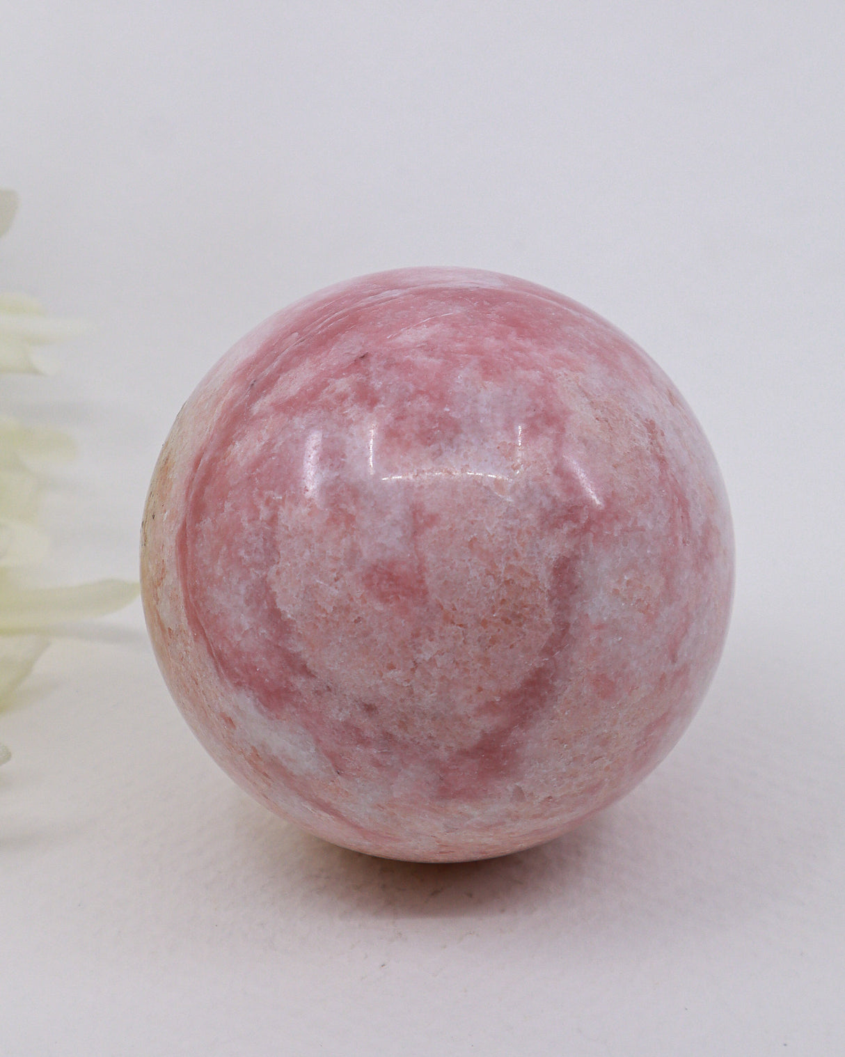 Pink Opal Sphere 313g | Genuine Crystal of Emotional Healing & Inner Peace