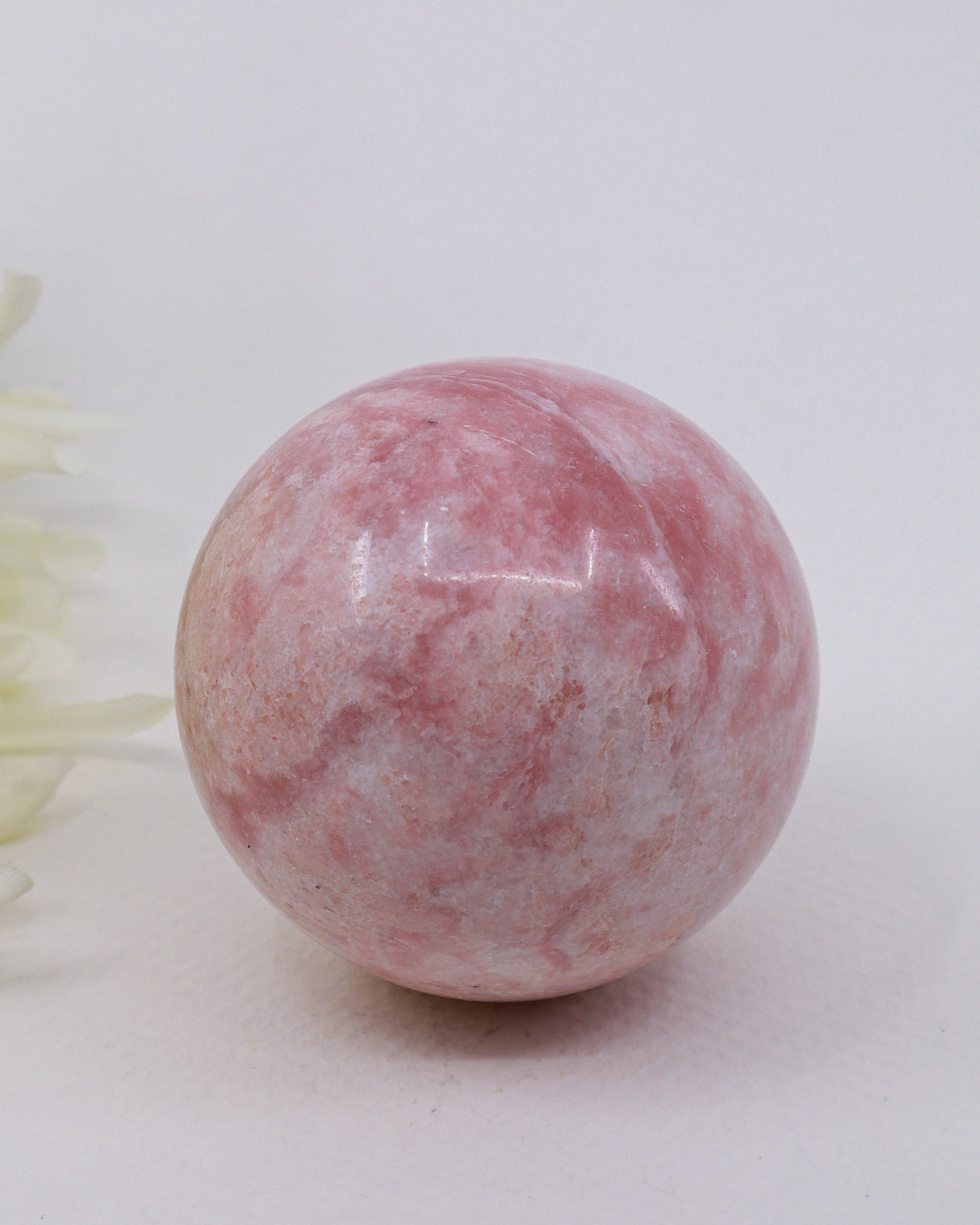 Pink Opal Sphere 313g | Genuine Crystal of Emotional Healing & Inner Peace