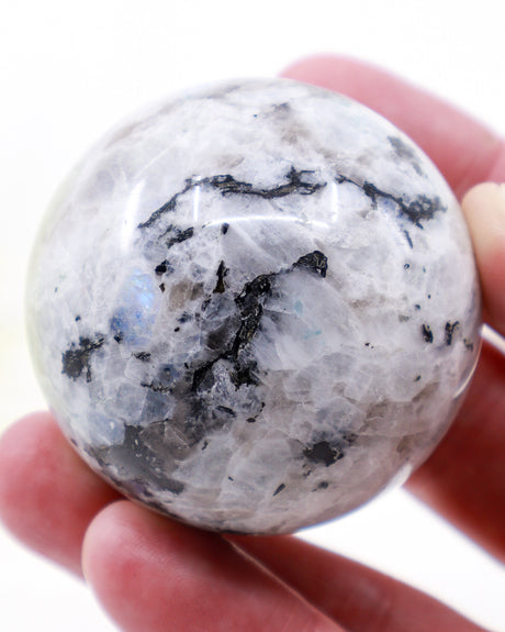 Rainbow Moonstone Sphere – Moonlit Intuition & Divine Feminine Energy | 195g