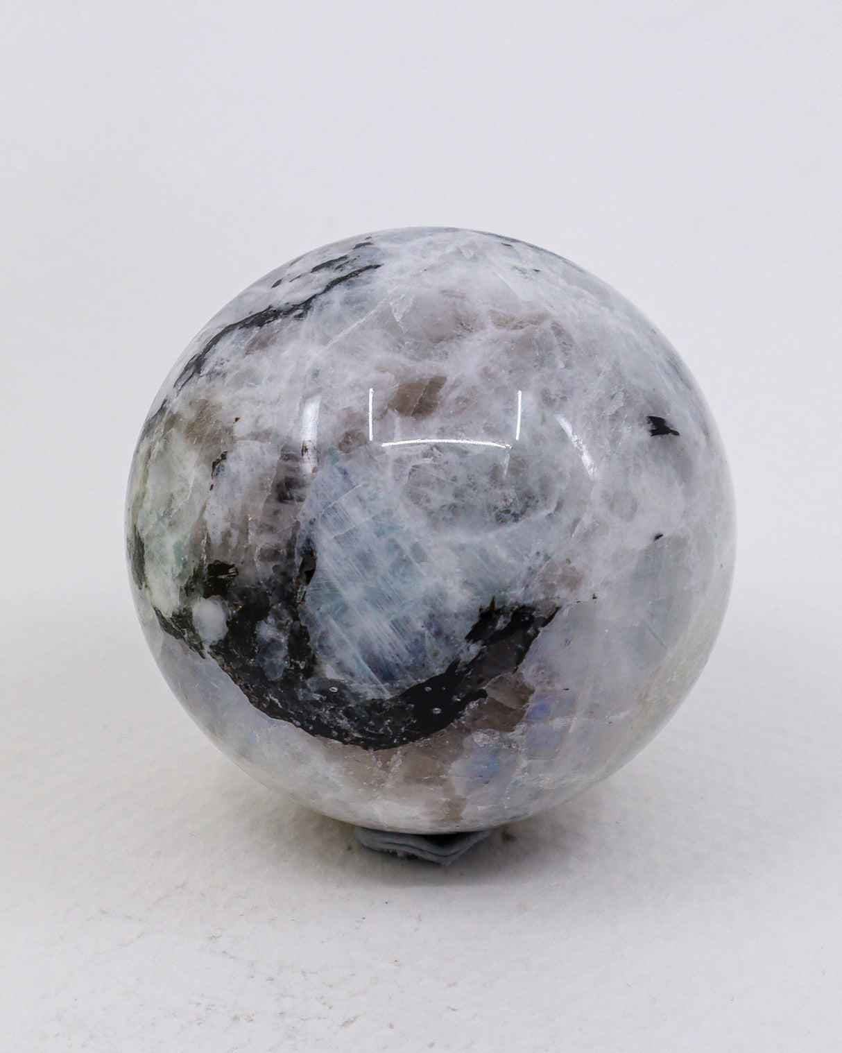 Rainbow Moonstone Sphere – Moonlit Intuition & Divine Feminine Energy | 195g