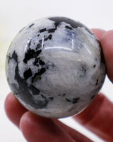 Rainbow Moonstone Sphere 140g - Lunar Veil