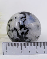 Rainbow Moonstone Sphere 140g - Lunar Veil
