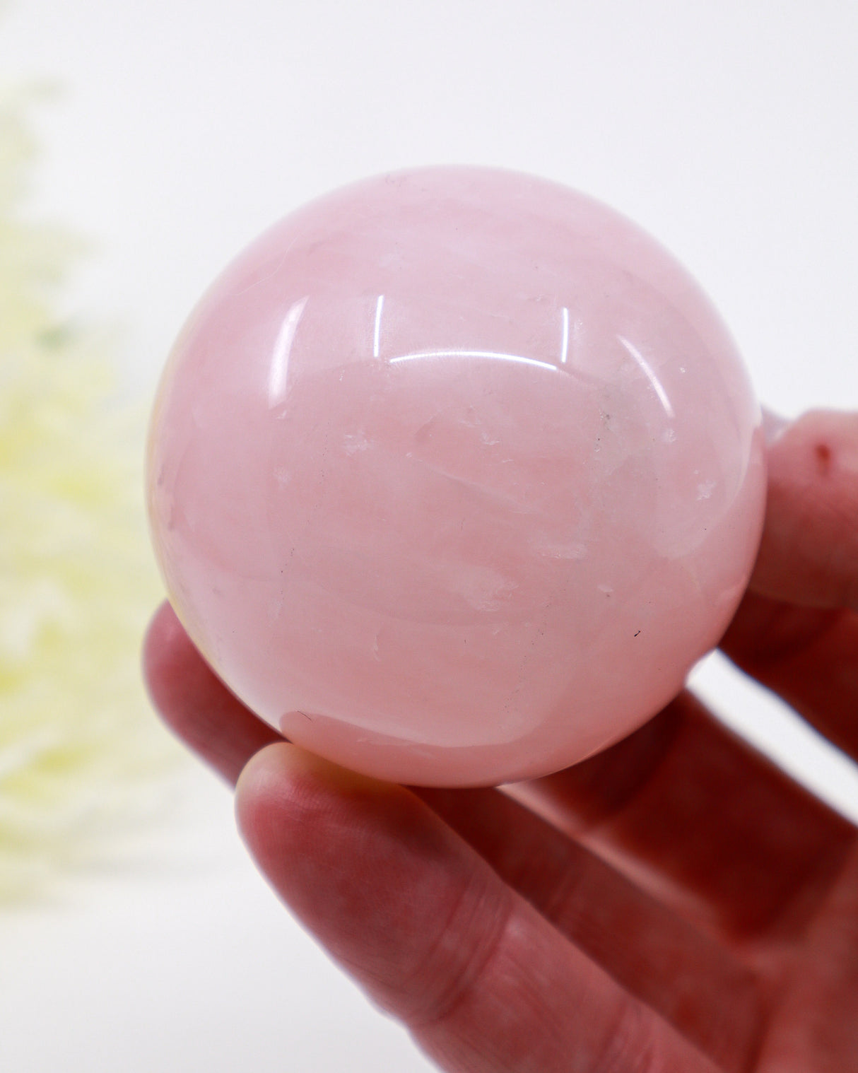 Rose Quartz Sphere 257g – Crystal of Unconditional Love & Emotional Healing