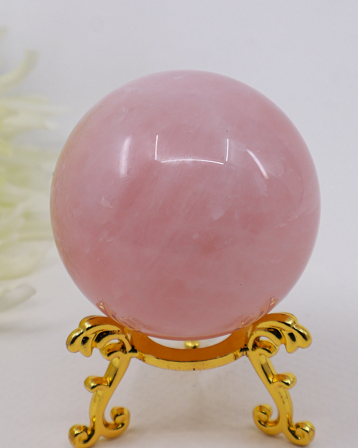 Rose Quartz Sphere | Crystal of Unconditional Love & Heart Healing | 234g