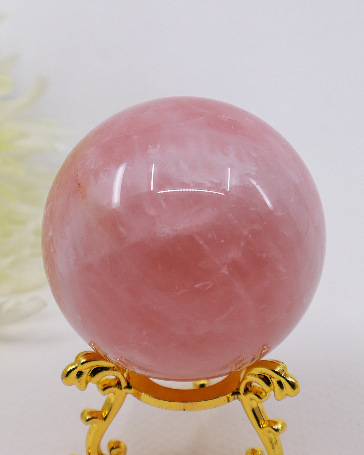 Rose Quartz Sphere 317g | Genuine Natural Rose Quartz Crystal Ball