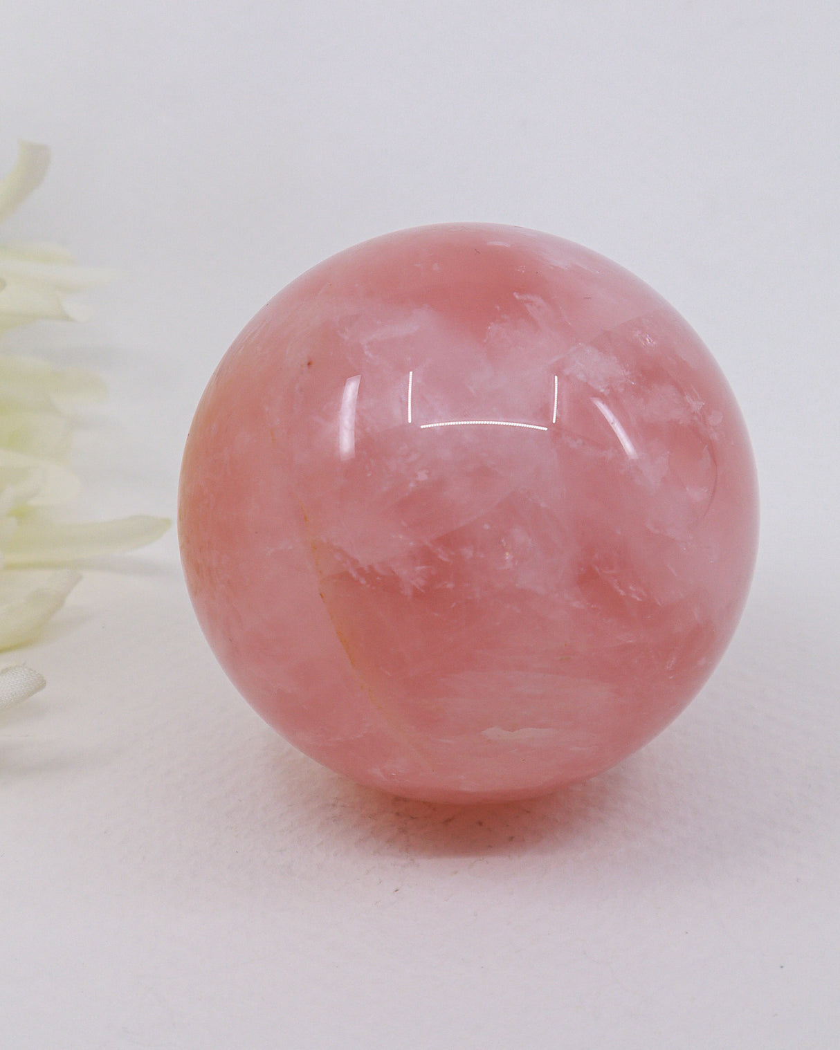 Rose Quartz Sphere 317g | Genuine Natural Rose Quartz Crystal Ball