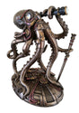 Steampunk Seabed Hiker Octopus statue in cold cast bronze