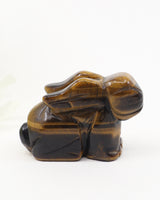 Tiger Eye Rabbit Crystal Carving – Abundance, Luck & Protection