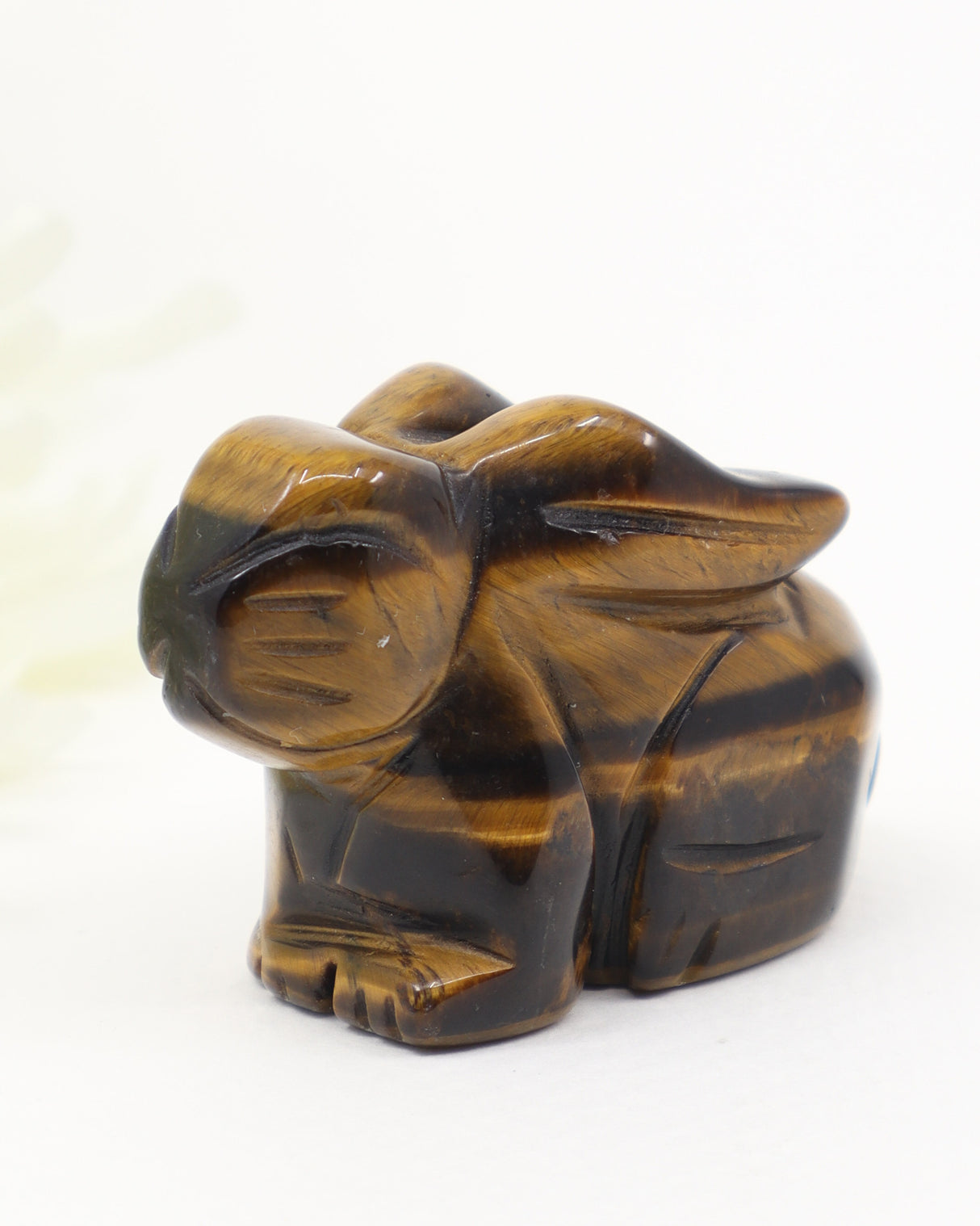 Tiger Eye Rabbit Crystal Carving – Abundance, Luck & Protection