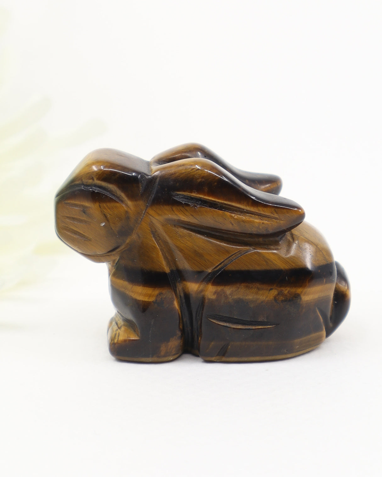 Tiger Eye Rabbit Crystal Carving – Abundance, Luck & Protection