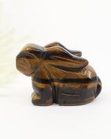 Tiger Eye Rabbit Crystal Carving – Abundance, Luck & Protection