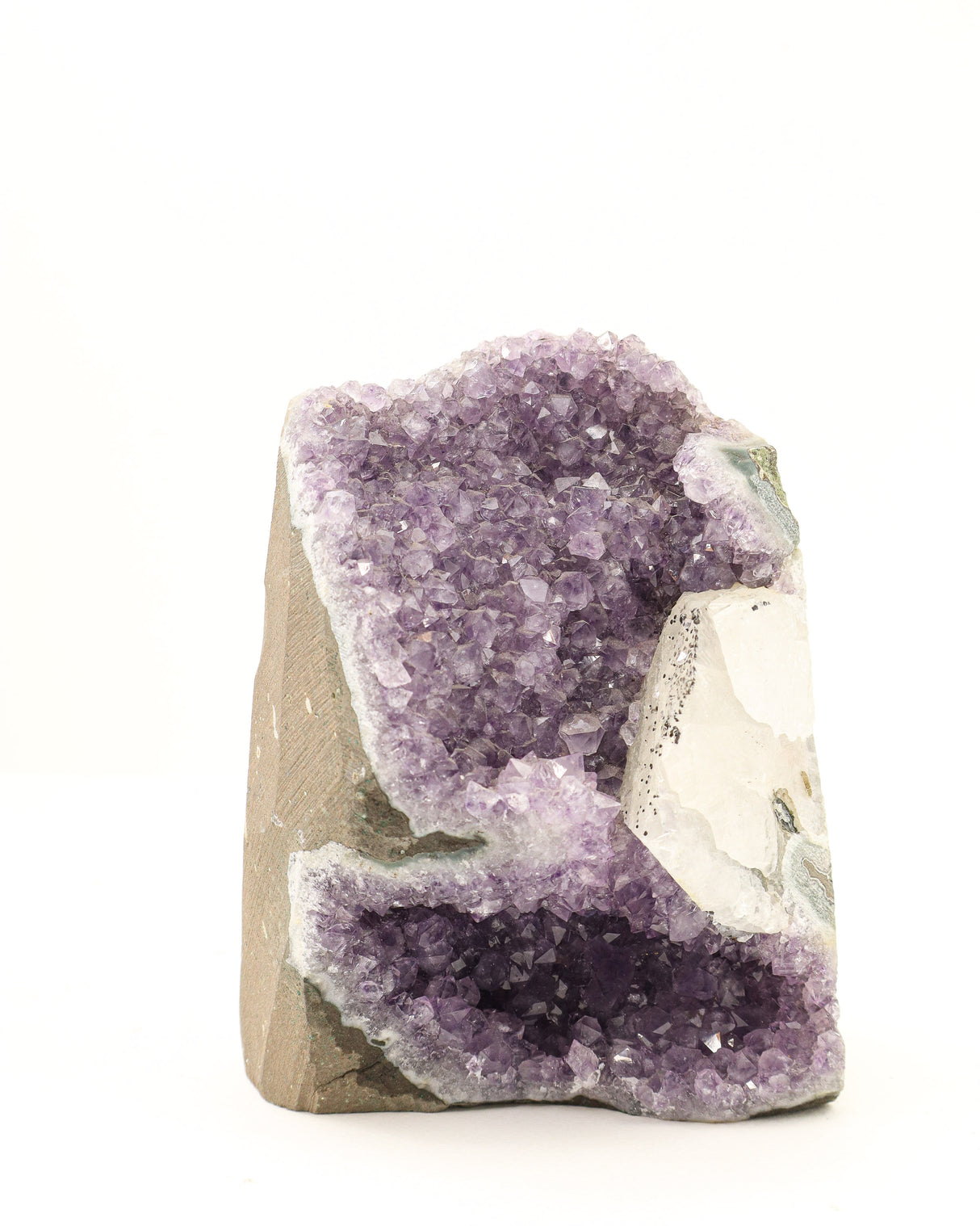 Amethyst Cluster with Calcite | 2.285kg | Peace & Spiritual Transformation