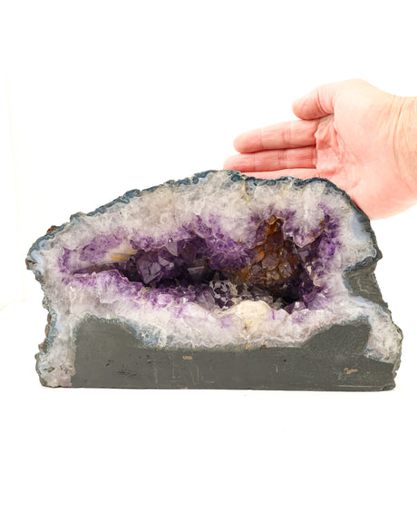 Amethyst Cave with Calcite Inclusions | 8.2kg | Peace, Protection & Spiritual Growth