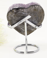 Amethyst Crystal Heart on Stand | Love, Harmony & Spiritual Healing
