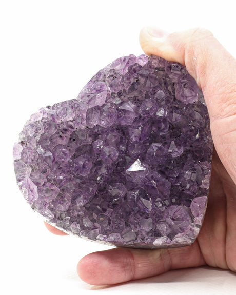 Amethyst Crystal Heart on Stand | Love, Harmony & Spiritual Healing