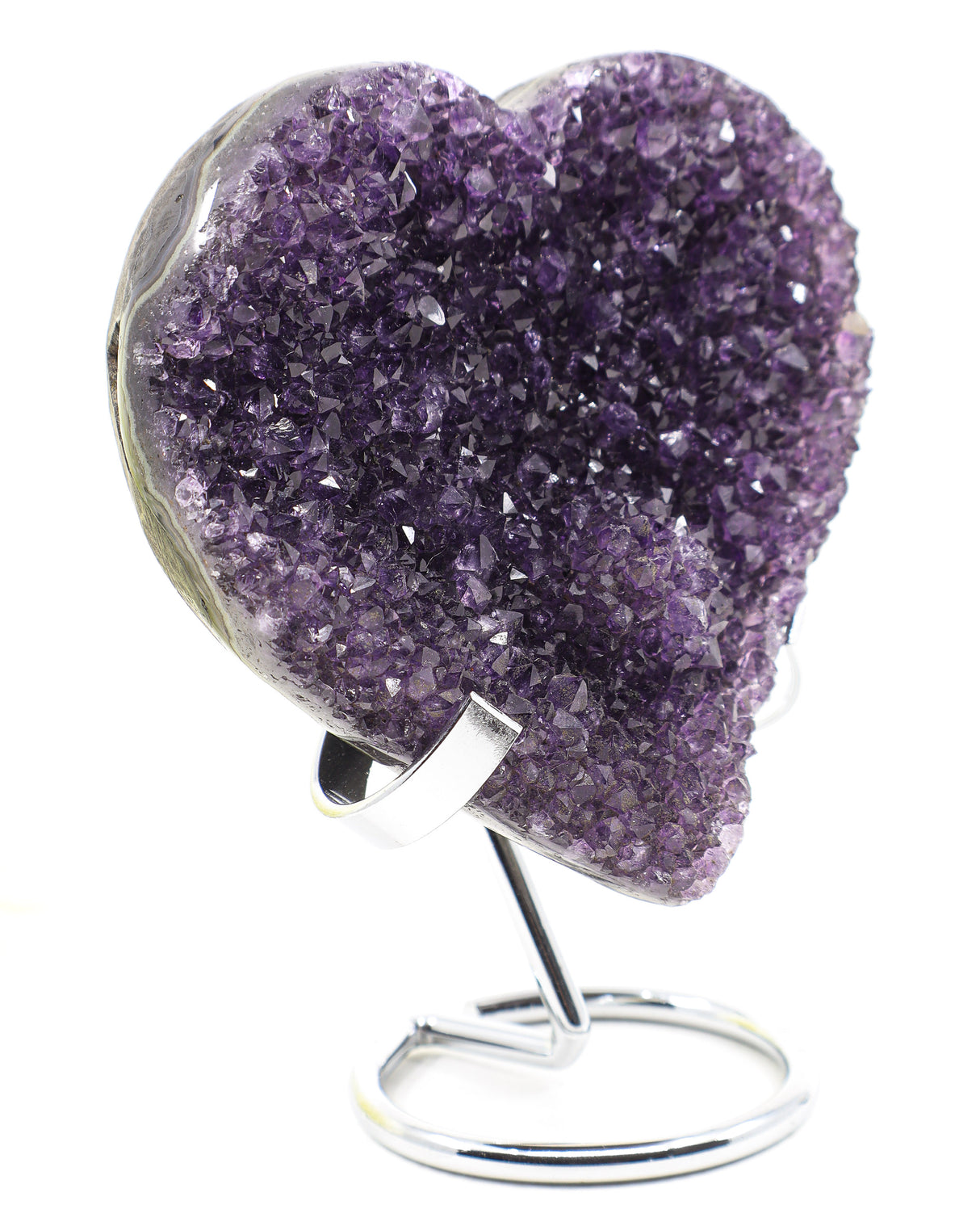 Amethyst Crystal Heart | Divine Wisdom, Inner Peace & Unconditional Love