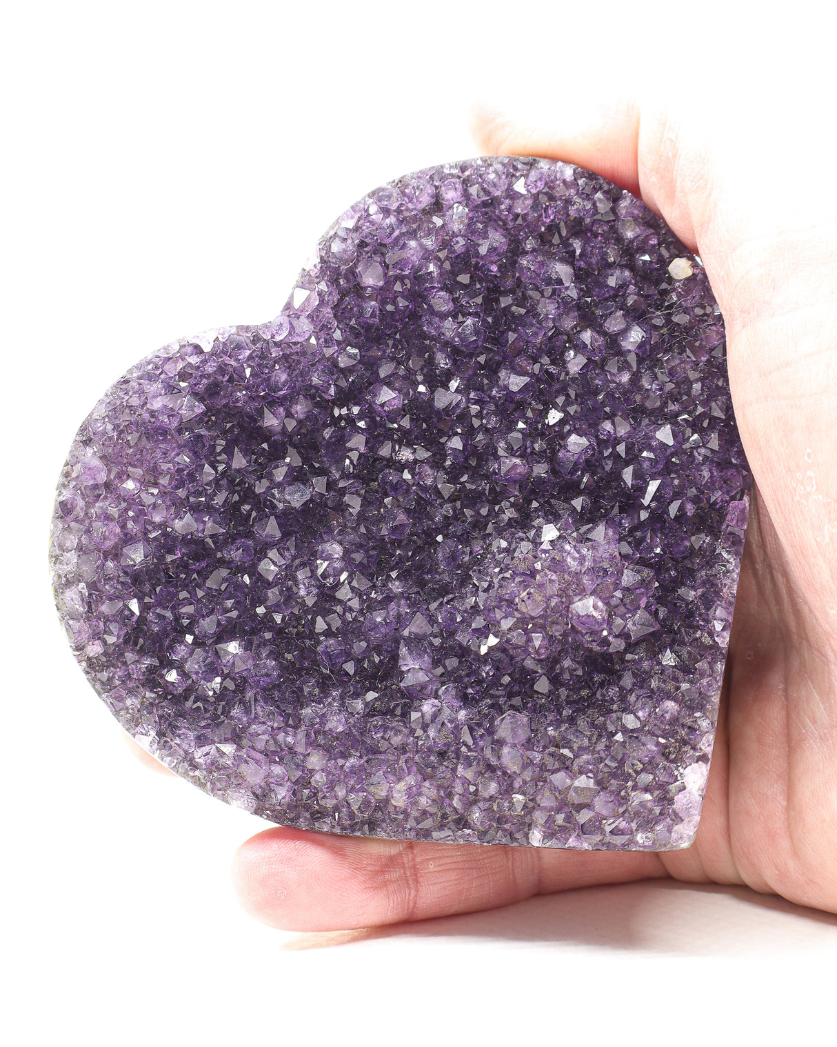 Amethyst Crystal Heart | Divine Wisdom, Inner Peace & Unconditional Love