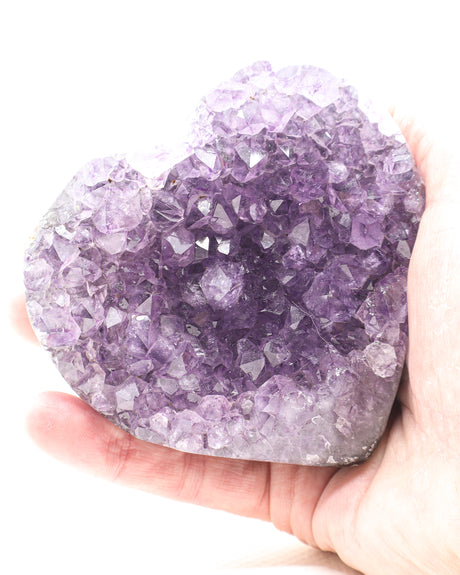 Amethyst Crystal Heart | Peace, Harmony & Emotional Healing