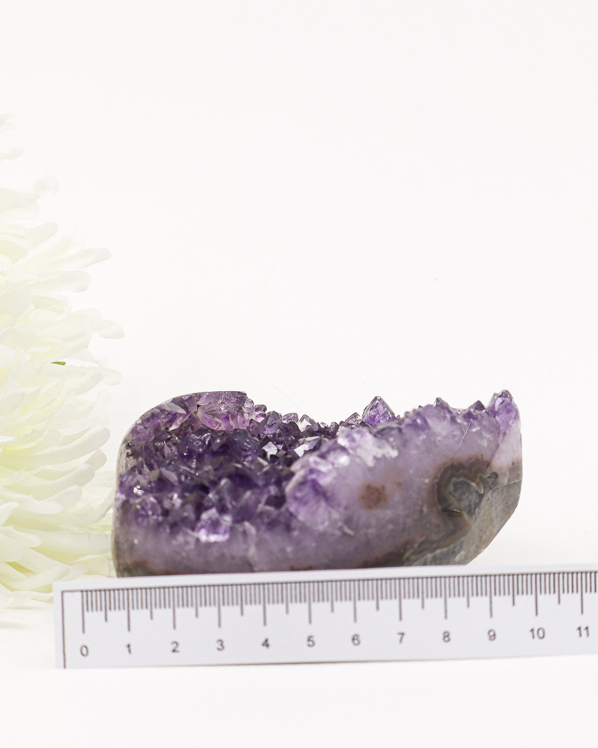 Amethyst Crystal Heart on Stand | Love, Peace & Emotional Healing