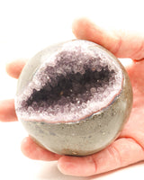 Amethyst Cluster Sphere | 614g | 7.5cm | Spiritual Growth & Calm