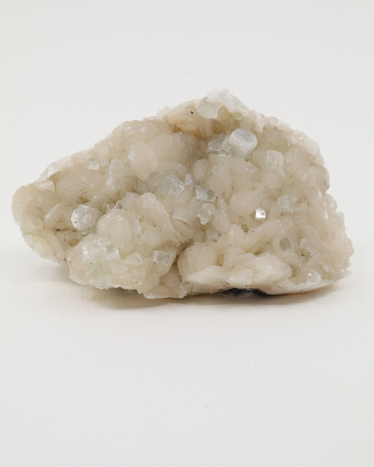 Apophyllite & Stilbite Crystal Cluster – Sparkling Zeolite Specimen – 382g