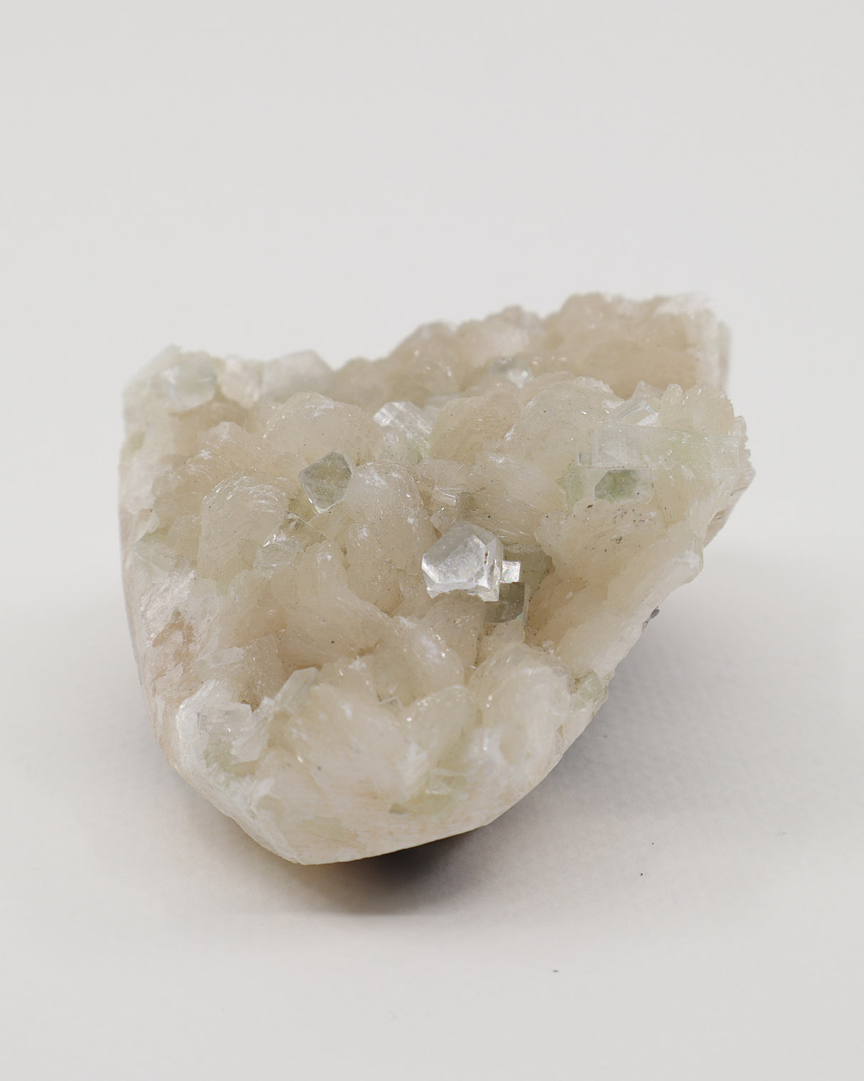 Apophyllite & Stilbite Crystal Cluster – Sparkling Zeolite Specimen – 382g