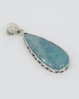Aquamarine Sterling Silver Pendant – Ocean Serenity | Calm, Courage & Communication