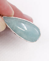 Aquamarine Sterling Silver Pendant – Ocean Serenity | Calm, Courage & Communication