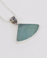 Aquamarine Sterling Silver Pendant – The Ocean Oracle | Calm & Clear Communication
