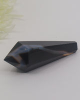 Black Agate Crystal Wand 75g – The Shadow Shield | Protection & Grounding