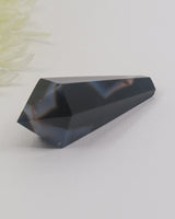 Black Agate Crystal Wand 75g – The Shadow Shield | Protection & Grounding