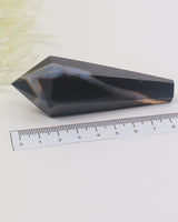 Black Agate Crystal Wand 75g – The Shadow Shield | Protection & Grounding