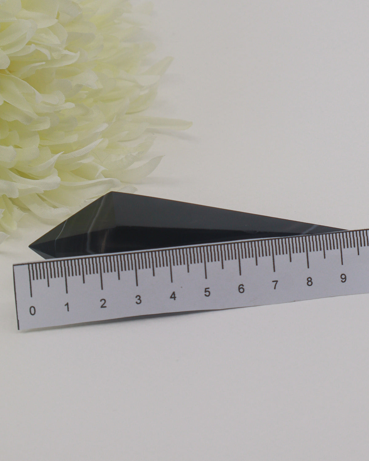 Black Agate Crystal Wand 75g – The Dark Guardian | Protection & Strength